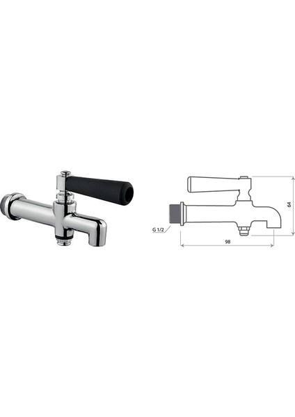 YT167 Semaver Çay Ocağı Çay Kazanı Kahveci Musluğu 1/2X20MM fiyatları