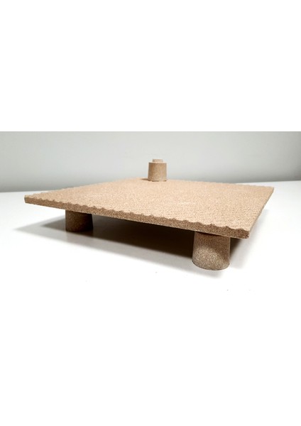 Seramik Fırın Rafı (Kordiyerit Plaka) Oluklu 34X34 cm