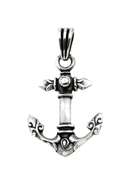 Deniz Çapa Gümüş 925 Ayar Kolye Ucu