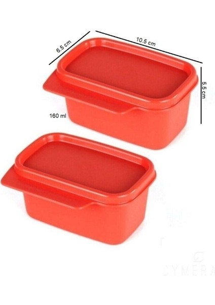 Kare Saklama Kabı 2X160 ml Çok Amaçlı Saklama Turuncu fiyatları