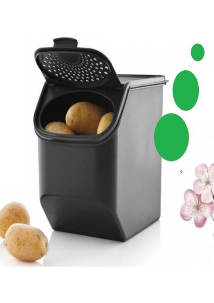 Patates Soğan Saklayıcı Maksi Kiler 5,5 Lt Siyah indirimleri