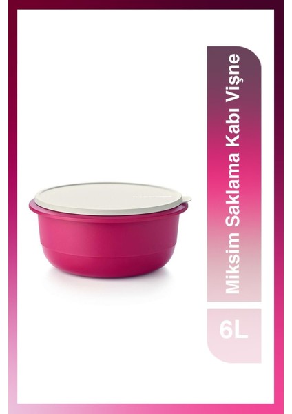 Miksim Saklama Kabı 6l Vişne
