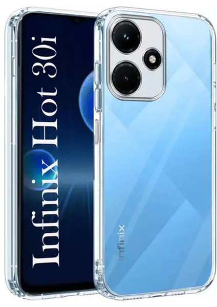 Infinix Hot 30I Kılıf Şeffaf Kamera Korumalı Esnek Yumuşak Silikon