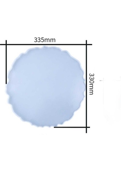 Epoksi Silikon Kalıp Büyük Tepsi Kenarı Dalgali Model 33.5 cm