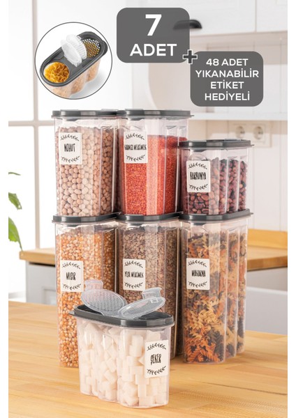 7'li Oval Erzak Kabı ( Antrasit Gri ) fiyatları