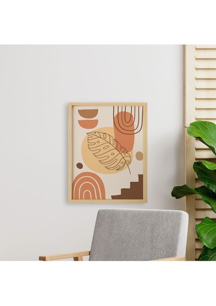 Bohem-Stairs2-Merdiven Doğal Ahşap Çerçeveli Tekli Tablo Seti