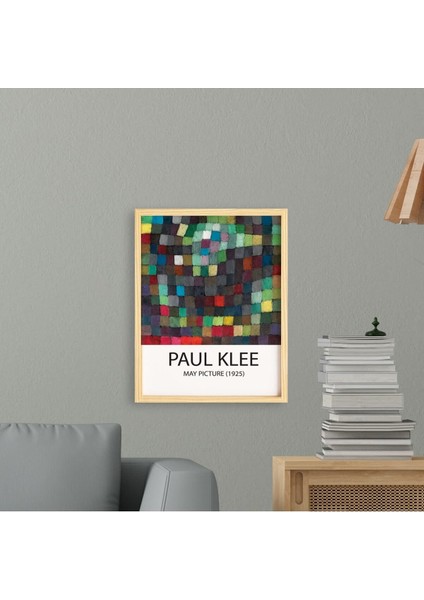 Paul Klee Picture Doğal Ahşap Çerçeveli Tekli Tablo Seti