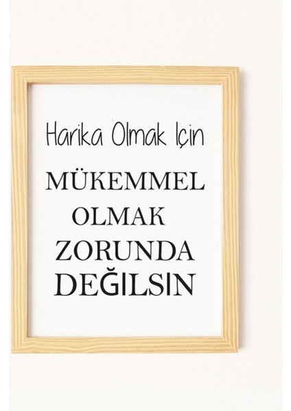 Motive Doğal Ahşap Çerçeveli 3'lü Yazı Tablo Seti indirimleri