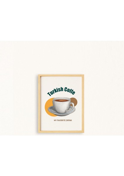 Mutfak-Kahve Köşesi1 Doğal Ahşap Çerçeveli Tekli Tablo Seti fiyatları