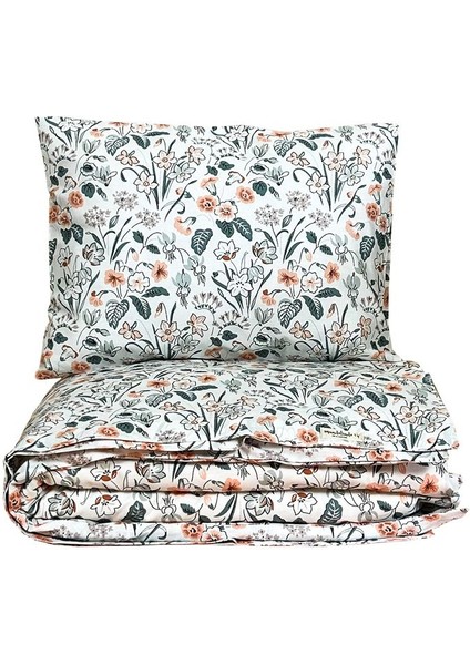 Salmon Floral Pamuk Bebek Nevresim Seti fiyatları