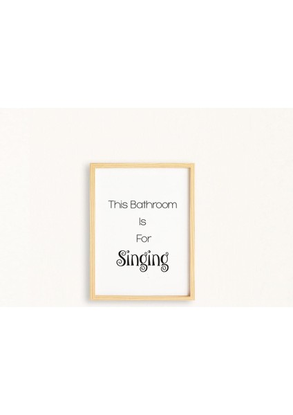 Banyo-Singing Doğal Ahşap Çerçeveli Tekli Tablo Seti fiyatları