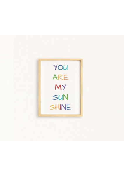 Çocuk Sunshine-Güneş Işığı Doğal Ahşap Çerçeveli Tekli Tablo Seti fiyatları