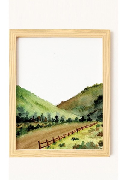 Vintage Doğal Ahşap Çerçeveli 3'lü Tablo Seti fırsatları