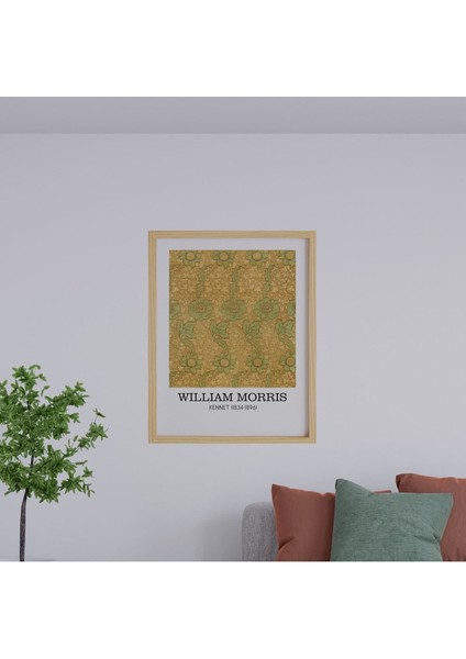 William Morris Kennet Doğal Ahşap Çerçeveli Tekli Tablo Seti
