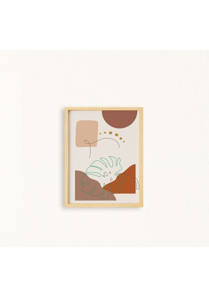 Bohem-Women3-Kadın Doğal Ahşap Çerçeveli Tekli Tablo Seti fiyatları