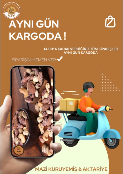 Mazi Kuruyemiş & Aktariye Gün Kurusu Kayısı 150 gr