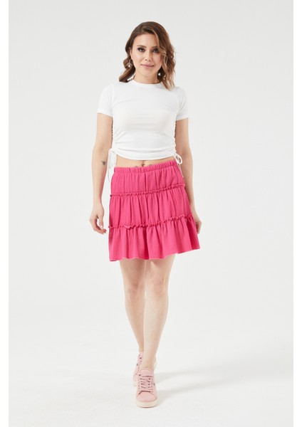 Sıfır Yaka Yanı Büzgülü Beyaz Bluz modelleri