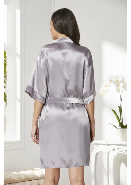 Saten Kadife Gecelik ve Sabahlık Takımı 4045 - Royal modelleri