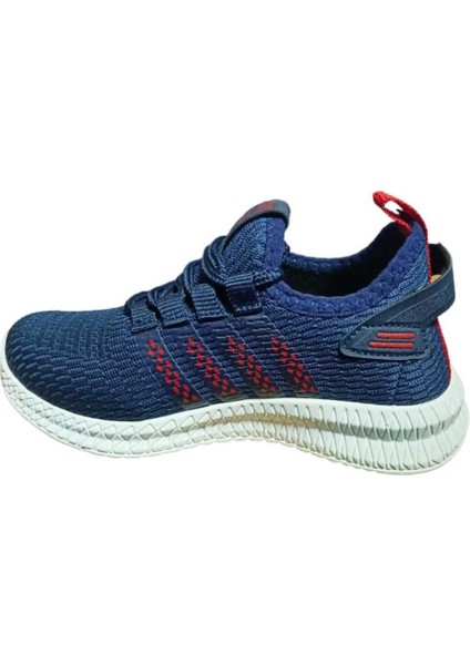 Lacivert Unisex Kids Sneaker Esnek Rahat Kalıp Çocuk Spor Ayakkabı Tam Kalıp Günlük Ayakkabı