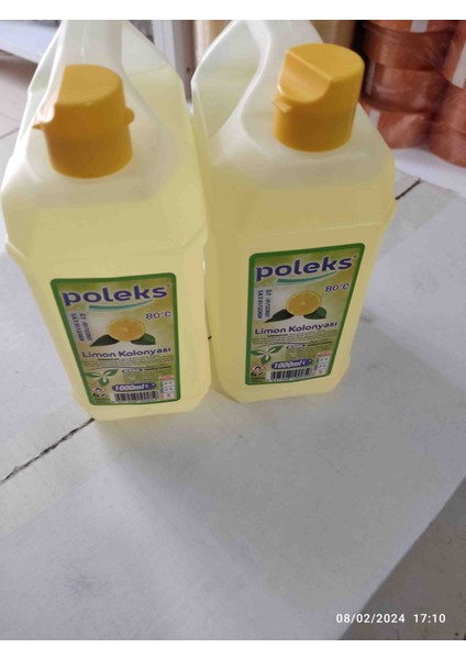 Turan Ambalaj 1 Litre Limon Kolonya 80°