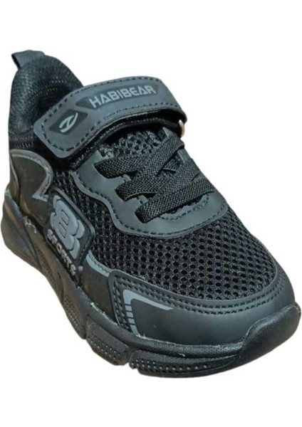 Kids Sneaker Esnek Hafif Rahat Terletmez Çocuk Spor Ayakkabı Tam Kalıp Günlük Ayakkabı Siyah fiyatları