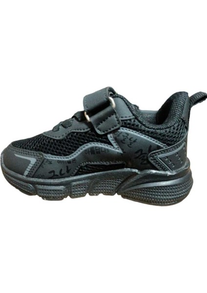 Kids Sneaker Esnek Hafif Rahat Terletmez Çocuk Spor Ayakkabı Tam Kalıp Günlük Ayakkabı Siyah modelleri