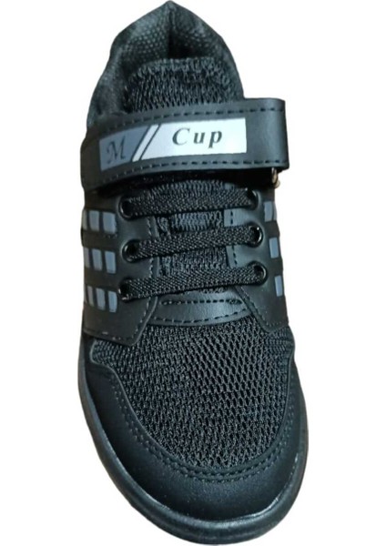 Siyah Unisex Kids Sneaker Esnek Rahat Kalıp Çocuk Spor Ayakkabı Tam Kalıp Günlük Ayakkabı modelleri