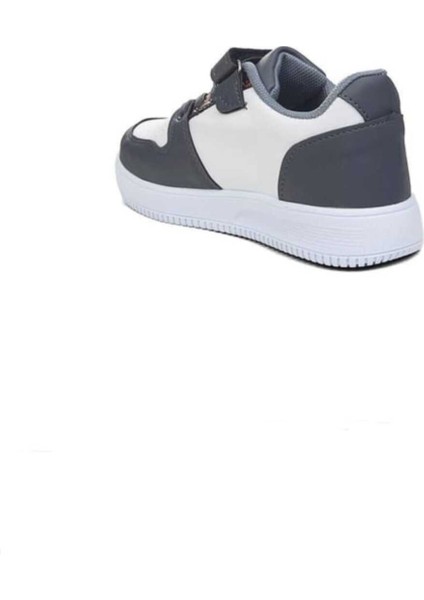 Gri- Orange Unisex Kids Sneaker Esnek Rahat Kalıp Çocuk Spor Ayakkabı Günlük Ayakkabı New Hunter