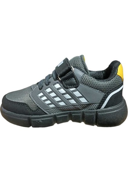 Gri Siyah Unisex Kids Sneaker Esnek Rahat Kalıp Çocuk Spor Ayakkabı Tam Kalıp Günlük Ayakkabı fiyatları