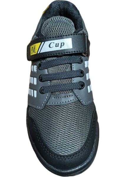 Gri Siyah Unisex Kids Sneaker Esnek Rahat Kalıp Çocuk Spor Ayakkabı Tam Kalıp Günlük Ayakkabı modelleri