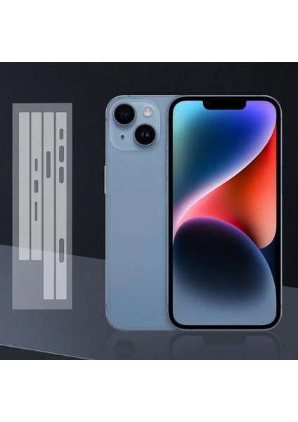 iPhone 15 Plus Hidrojel Hayalet Yan Alt Üst Kaplama Koruyucu Film