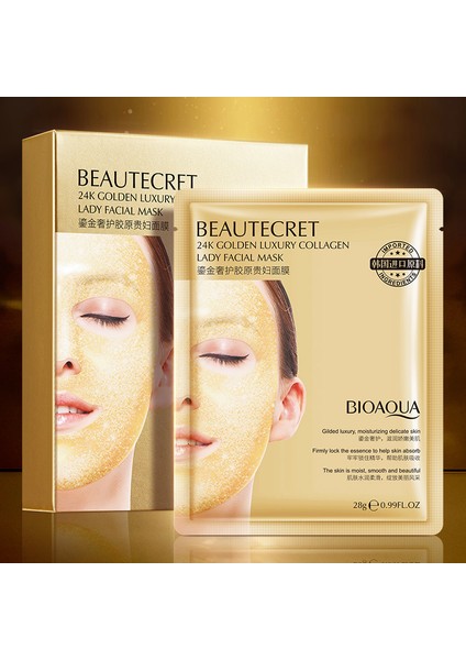 Kleopatra 24K Altın ve Kolajenli Bakım Maskeleri 4'lü Set 28 gr x 4 Adet