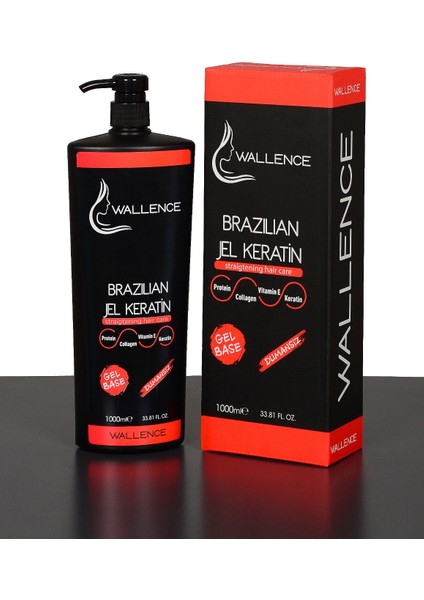 Brazılıan Dalgalı ve Kıvırcık Saçlara Özel Jel Keratin 1000ML