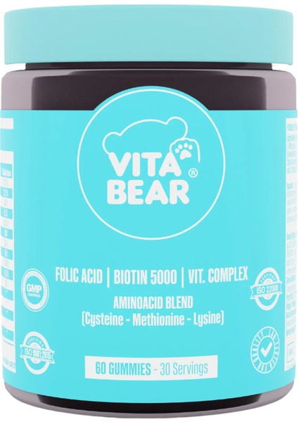 Strong Hair Gummy Vitamin 60 Adet Takviye Edici Gıda