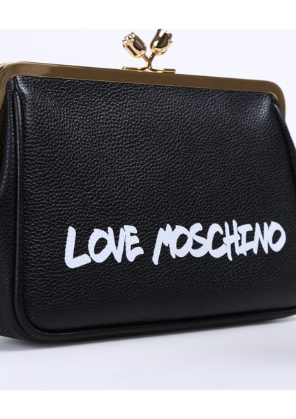 Love Moschino Siyah Kadın 13X22X5 cm Çapraz Çanta JC4253PP0HK1300A