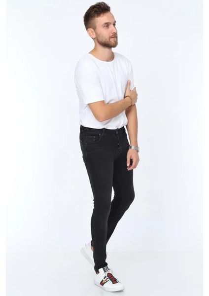 Digital Jeans Dar Kesim Slim Fit Erkek Füme Kot Pantolon fiyatları