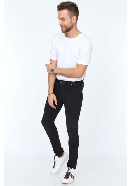 Digital Jeans Dar Kesim Slim Fit Erkek Füme Kot Pantolon modelleri