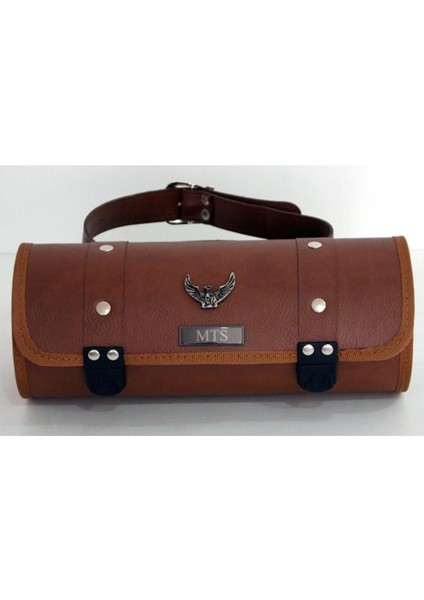 Küçük Sosis Deri Çanta Kahve