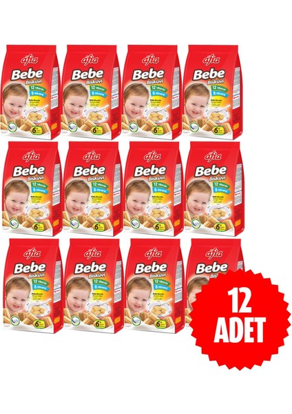 Bebe Bisküvisi Vitamin Katkılı 12X150 gr