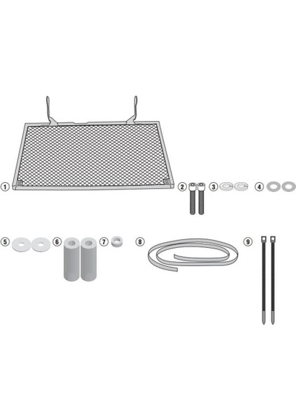 PR2132 Yamaha Mt-09 (17-20) - Tracer 900 (15-17) Radyatör Koruma