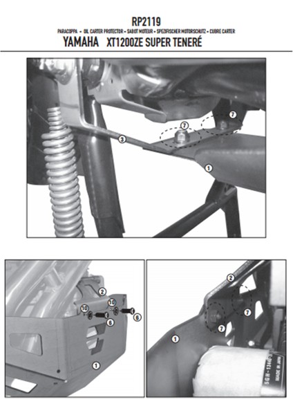RP2119 Yamaha XT 1200ZE - XT 1200Z Super Tenere (10-20) Karter Koruma