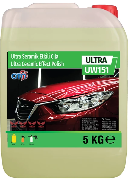 Oto 55 Seramik Etkili Cila  5000 ml