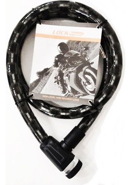 6031 Kalin Zincirli Motosiklet Kilidi 150 cm