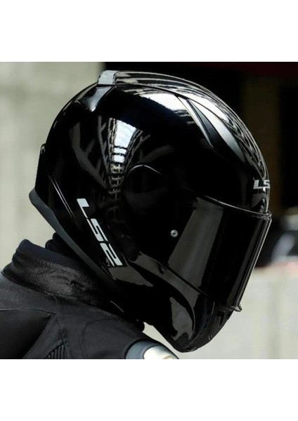 Rapid 2 Full Face Motosiklet Kaskı Şeffaf + Siyah Vizörlü