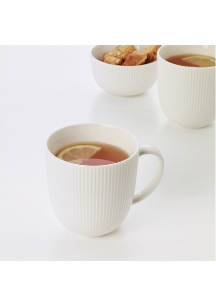 Ofantligt 9 cm Beyaz Kupa Fincan - 310 ml ( 6 Adet )
