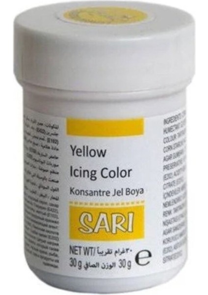 Jel Gıda Boyası 30 gr Sarı