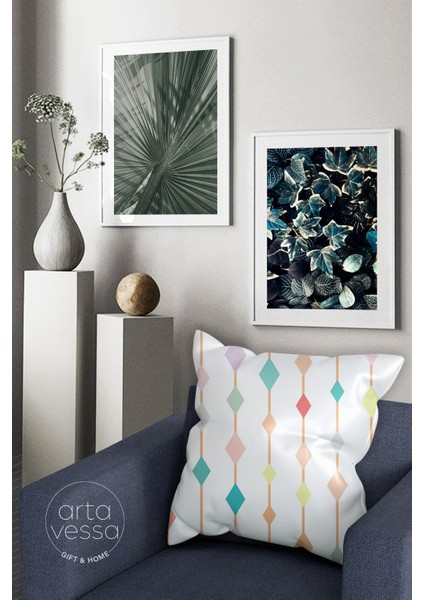 Çift Tarafı Dijital Baskılı Dekoratif Suni Deri Kırlent Kılıfı fiyatları