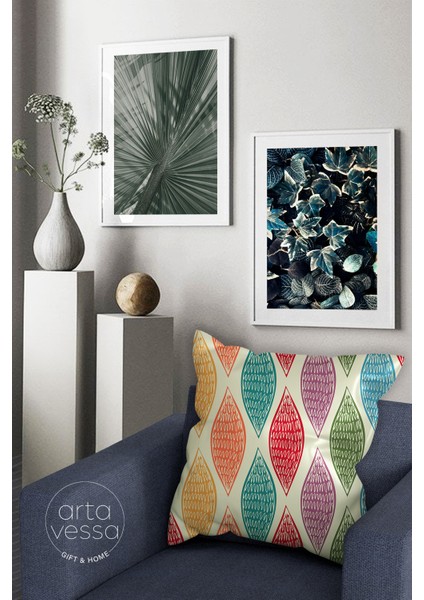 Çift Tarafı Dijital Baskılı Dekoratif Suni Deri Kırlent Kılıfı fiyatları