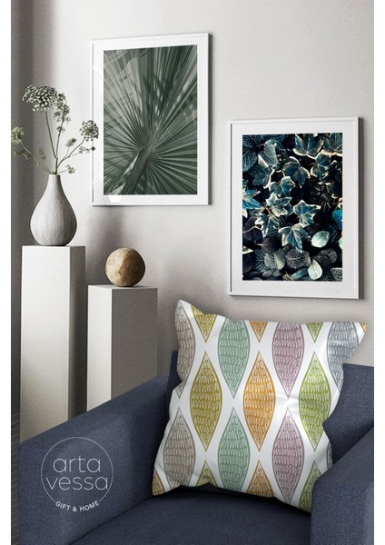 Çift Tarafı Dijital Baskılı Dekoratif Suni Deri Kırlent Kılıfı fiyatları