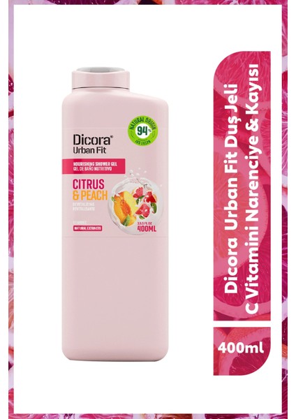 Dıcora Urban Fıt Duş Jeli C Vitamini Narenciye & Kayısı 400 ml 8410262902103